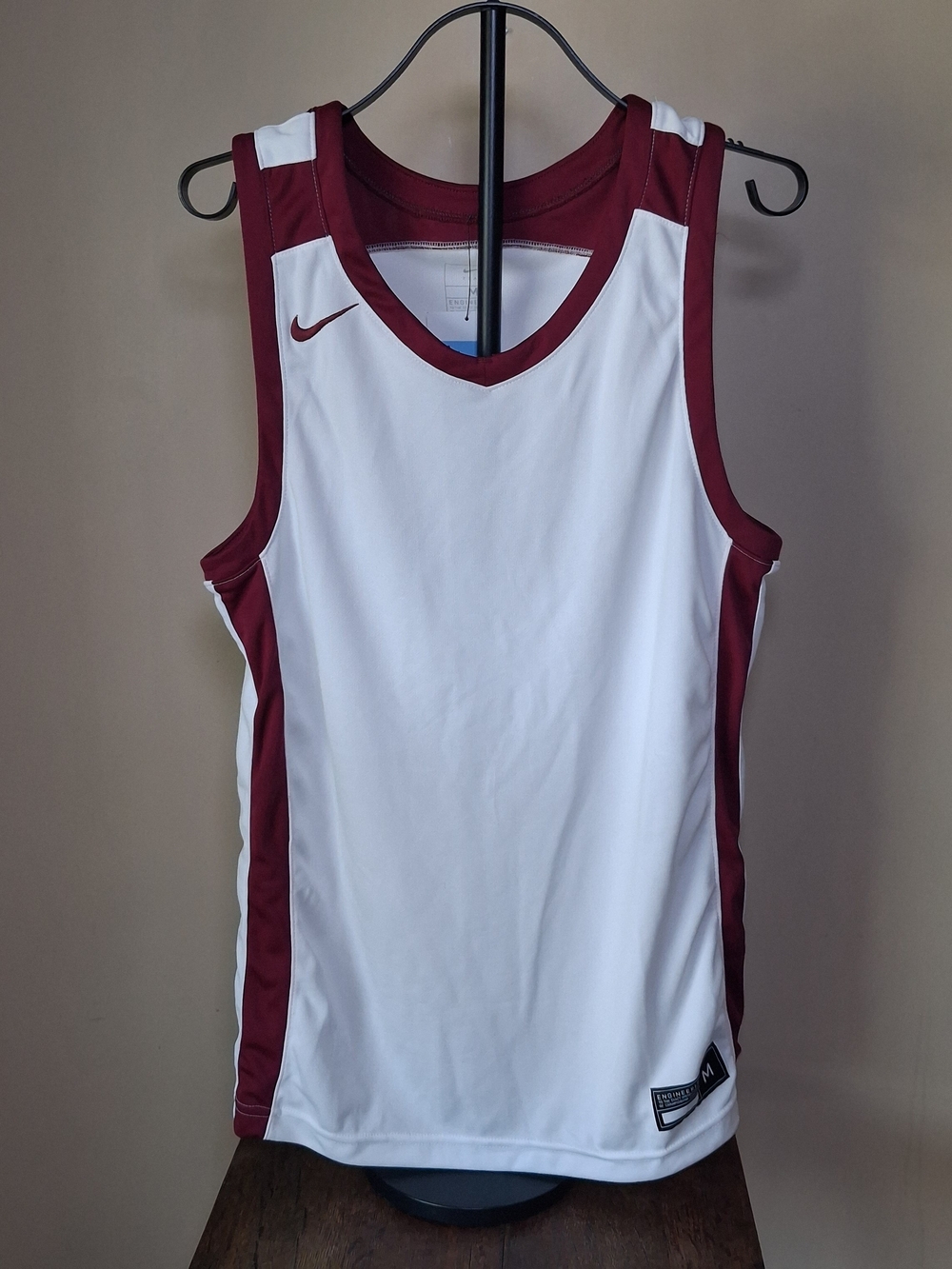 Nike NWT Fastbreak Womens Basketball Jersey Maroon White NWT Dri-Fit Size MEDIUM
